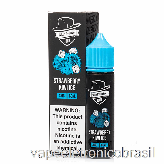 Vape Vaporesso Morango Kiwi Ice - Chapeleiro Maluco - 60ml 3mg